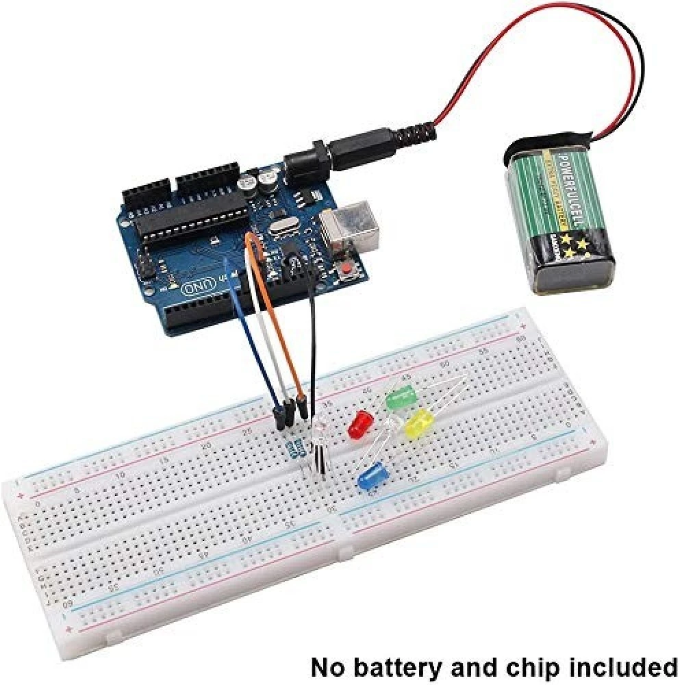 Arduino DIY Ultrasonic Distance Sensor Starter Kit for Arduino UNO R3, LCD1602, Breadboad, DC Motor, Starter-Beginner Kit for Arduino with User Manual-Guidebook(PDF) and C Code